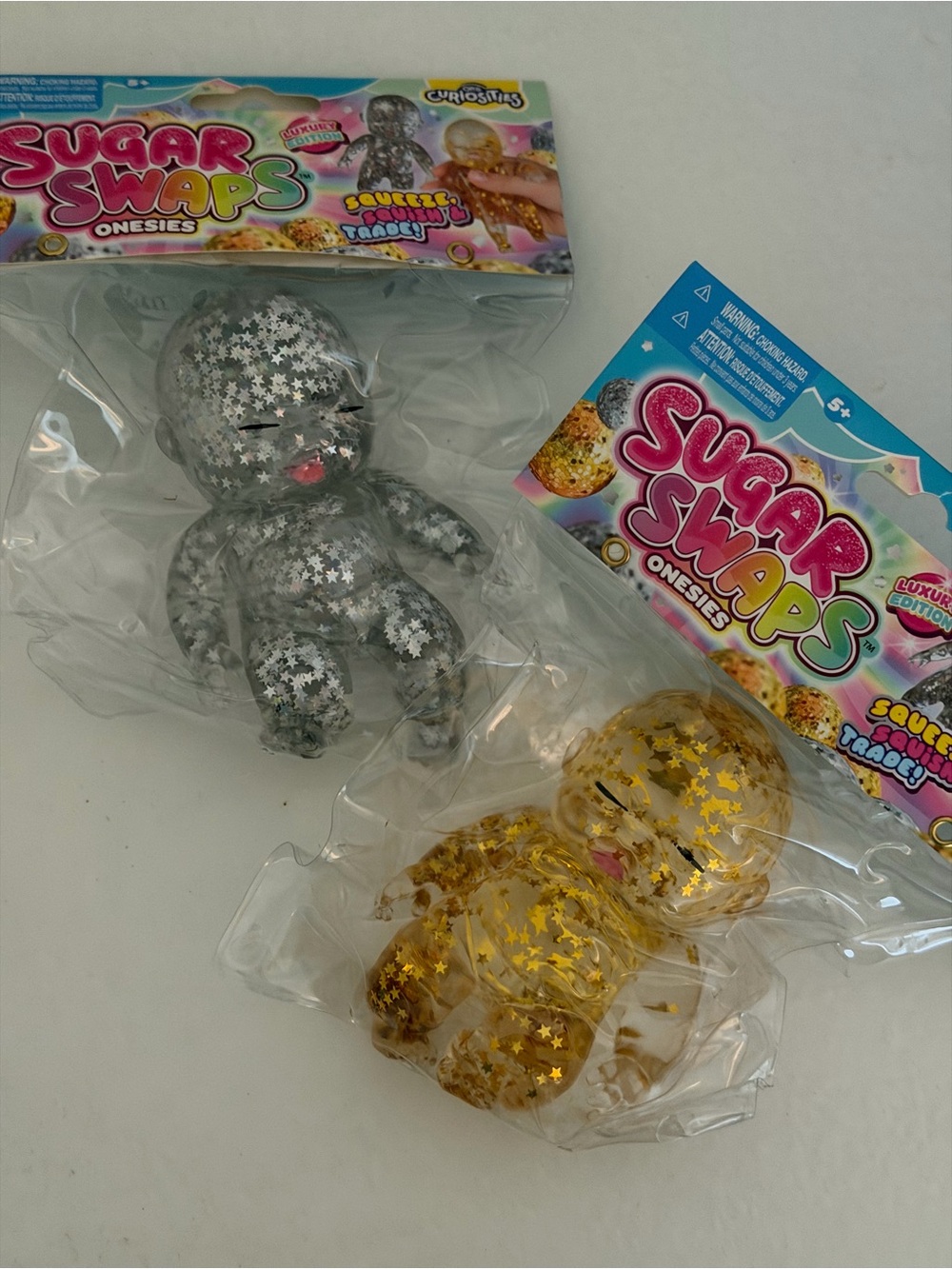 ORB Sugar Swaps Glitter Star Baby Squishy Bundle (Set of 2)
